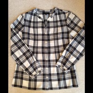 💕TALBOTS PLAID POPOVER💕